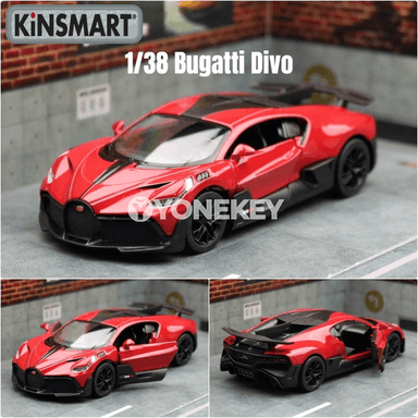 KiNSMART Bugatti Divo 1:38 metal model awtoulag, kolleksiýa üçin
