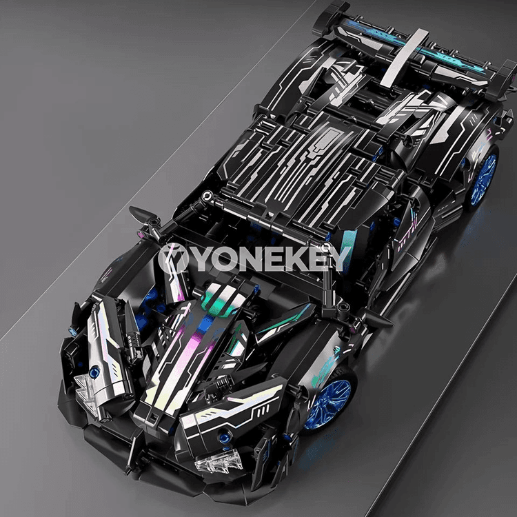 1:14 gurluşyk blokly sport maşyny, uzakdan dolandyrylýan DIY model