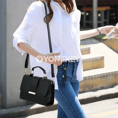 Aýal-gyzlar üçin retro crossbody çanta, PU deri, flaply şäher sumkasy