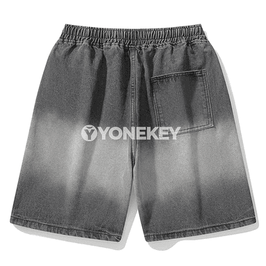 Erkekler üçin giň kesimli tomus jeans şortik