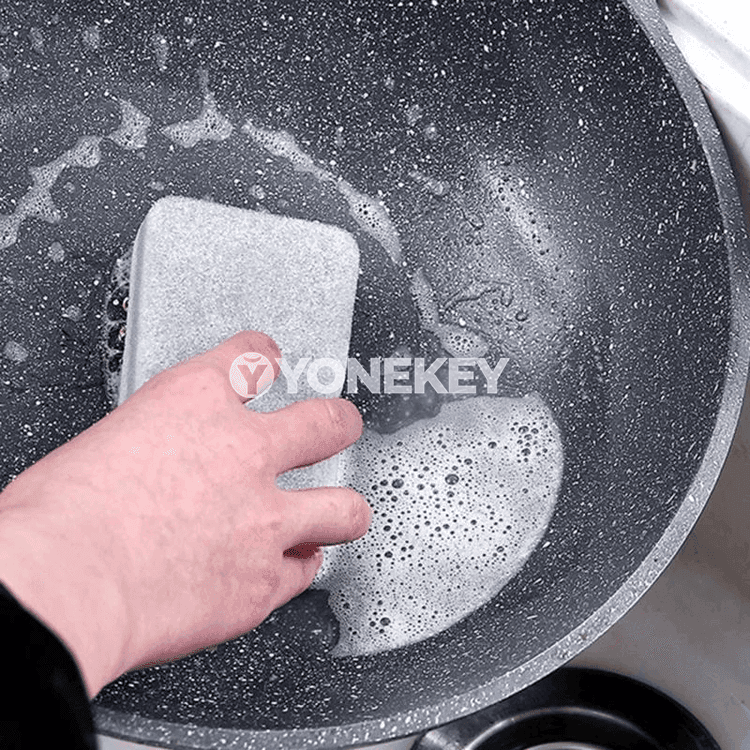 Öý we aşhana üçin iki ýüzli gubka arassalaýjy padler, 5/10/20/30 sany