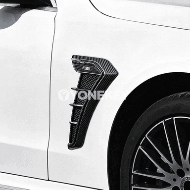 BMW üçin 2 bölek gapdal fender bezeg stikeri, plastik