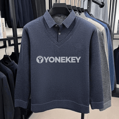 Erkekler üçin gyş ýyly fleece polo köýnek, ýumşak we rahat
