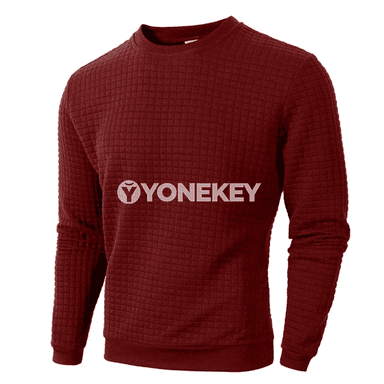 Erkekler üçin ýeňil uzyn ýeňli sport sweatshirt — bir reňkli