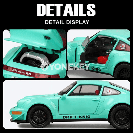 Porsche 964 1:32 metal model awtoulag, sesli we yşykly