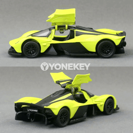 Aston Martin Valkyrie 1:43 metal ýol maşyny, yzyna süýşýän model