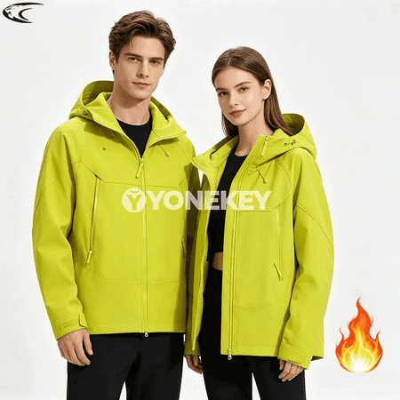 LNGXO erkek-zenanlar üçin suw geçirmeýän ýyly softshell kurtka