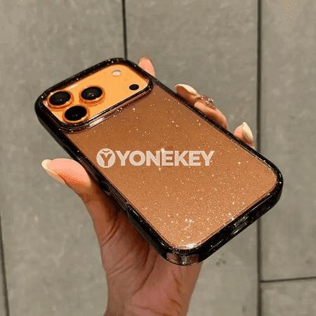 iPhone üçin açyk glitter silikon gorag gapak