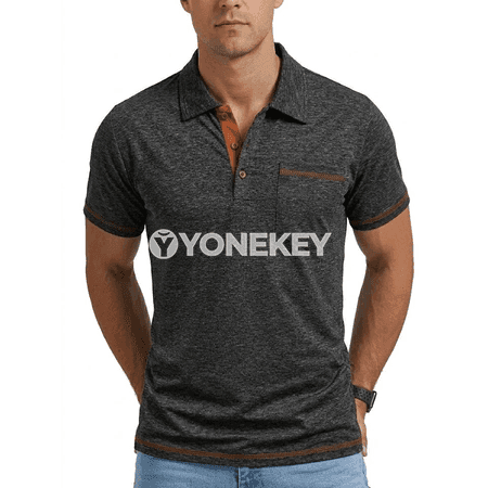 Erkekler üçin ýeňil sport polo futbolkasy, gysga ýeňli
