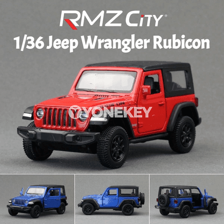 Jeep Wrangler Rubicon 1:36 metal model awtoulag, pull-back