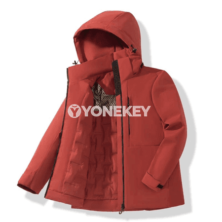 Erkekler we zenanlar üçin ýyly fleece ýagyş we ýelge garşy jaket