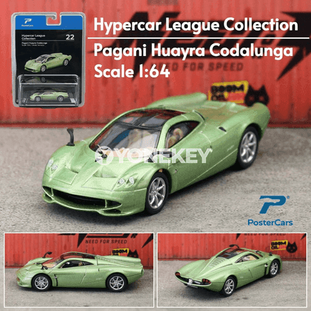 Pagani Huayra Codalunga 1:64 metal awtoulag modeli, kolleksiýa üçin