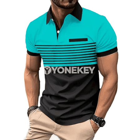 Erkekler üçin ýeňil, dem alýan polo futbolkasy
