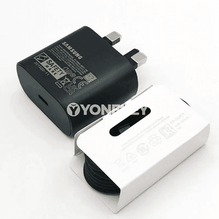 Samsung 25W çalt güýçlendiriji UK wilkaly, Type-C kabel bilen