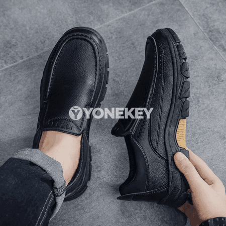 Erkekler üçin deri gündelik klassik loafers köwüşleri