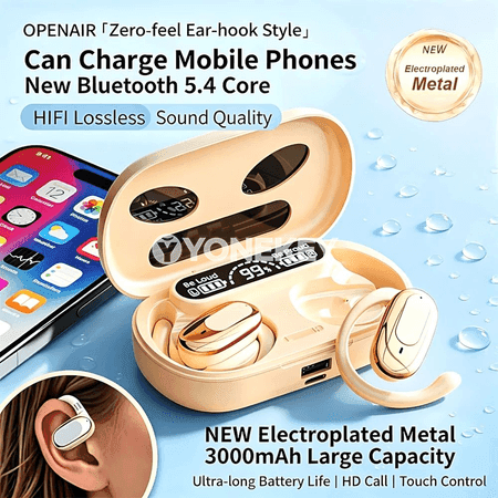 OWS simsiz Bluetooth gulak gaýyş naushnikleri, HD jaňly