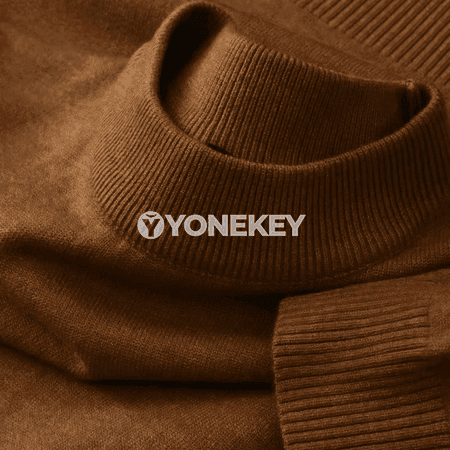 Erkekler üçin ýyly mock boýunly ýeňi uzyn triko pulower