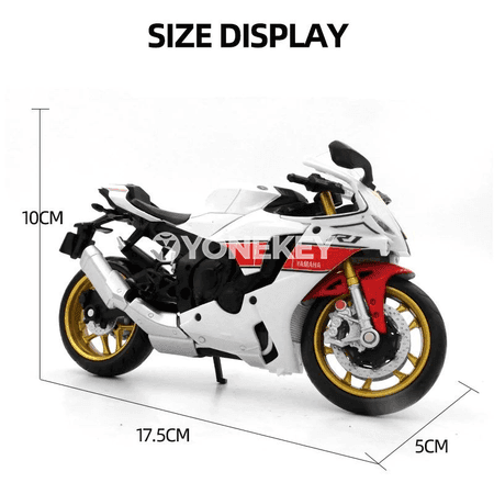YAMAHA YZF-R1M 1:12 metal model motosiklet oýnawaç