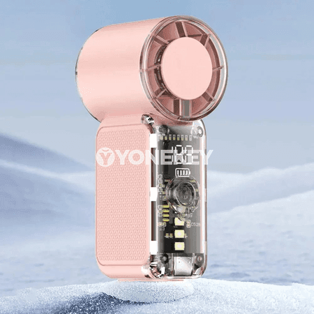 USB arkaly zarýad alýan kuwwatly mini elwentilyator, LED yşykly