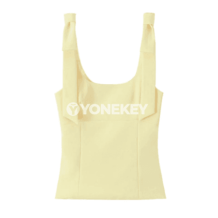 Aýallar üçin guşakly ýeňsiz top, gapdal fermuarly, ýaz-ýazgyn stil