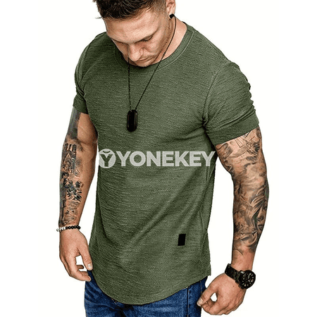 Erkekler üçin ýeňil tomus futbolkasy, gysga ýeňli sport model