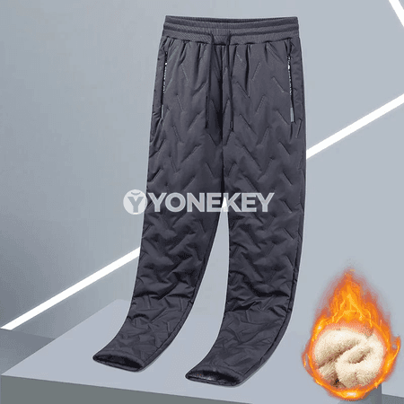 Erkekler üçin ýyly fleece sport balaklary, gyş üçin rahat we ýumşak