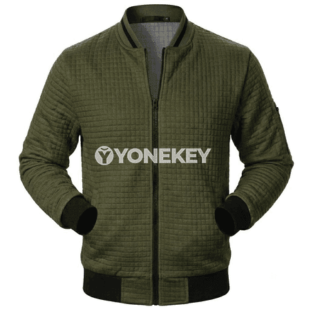 Erkekler üçin güýz-gyş sport zipli jaket, ýeňil gündelik sweatshirt