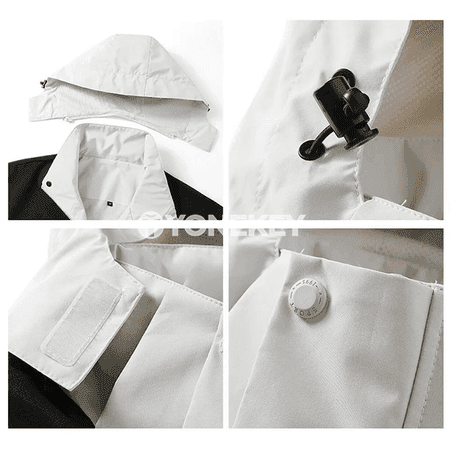 Erkekler üçin güýz-ýaz suw geçirmeýän ýeňil SoftShell kurtka