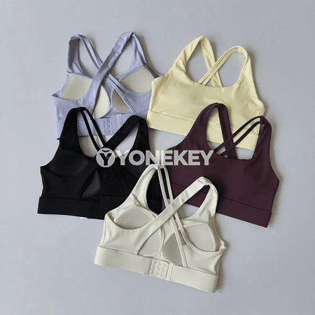 Zenanlar üçin çalt gurýan sport bra — ýoga, fitnes we pilates üçin