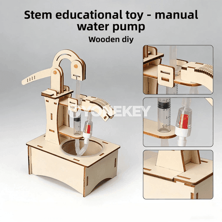 Çagalar üçin DIY suwdan peýdalanýan el nasosly ylmy-bilim gurnama oýunjagy