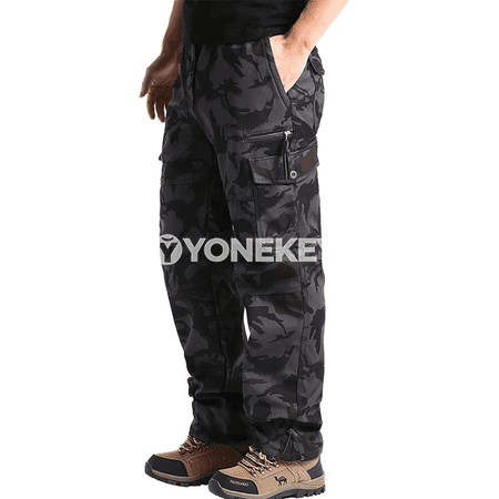 Erkekler üçin giň, köp jübüli gündelik kargo balaklar