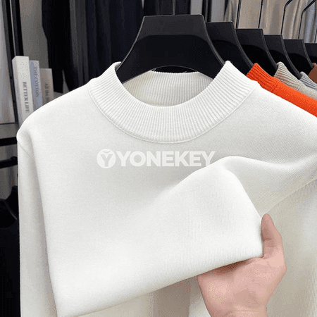 Erkekler üçin ýyly uzyn ýeňli, ýumşak ýyly içlikli gömlek