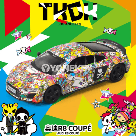 TOKIDOKI 1:36 metal awtoulag modeli, kolleksiýa üçin
