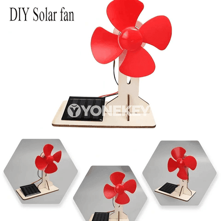 Güneş energiýaly fan, DIY 3D agaç gurluşyk modeli, bilim beriji oýnawaç