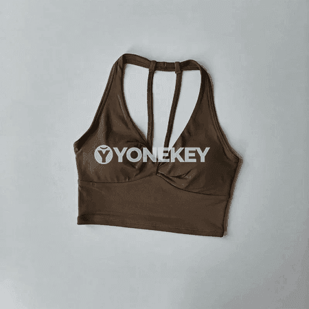 Zenanlar üçin yoga sport bra, açyk arka, fitnes we ylgaw üçin