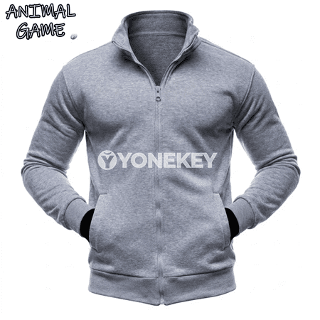 Erkekler üçin ýyly fermuarly ýeňil sport jaket, jübili