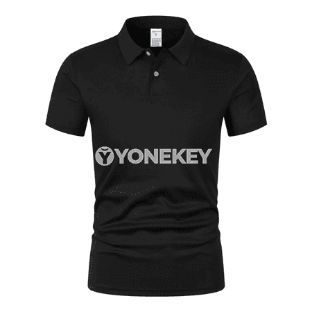 Erkekler üçin ýeňil polo futbolka, çalt guradýan, dem alýan