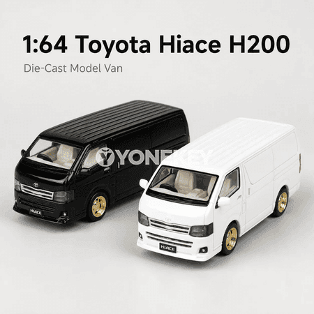 Toyota Hiace H200 metal oýunjak awtoulag, 1:64, kolleksiýa modeli