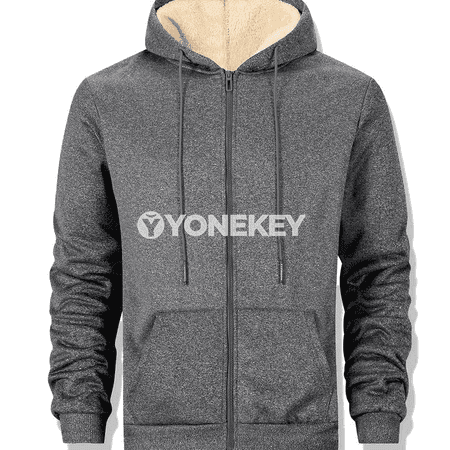 Gyş üçin ýyly fleece erkek zipli kapýuşonli switer