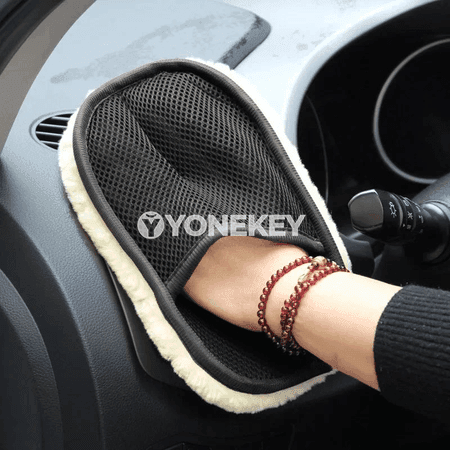 Awtoulag ýuwmak üçin mikrofiber ellik, ýumşak we galyň