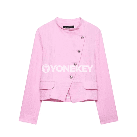 Zenanlar üçin ýeňil tomus blazer, klassyk stil, ofis üçin