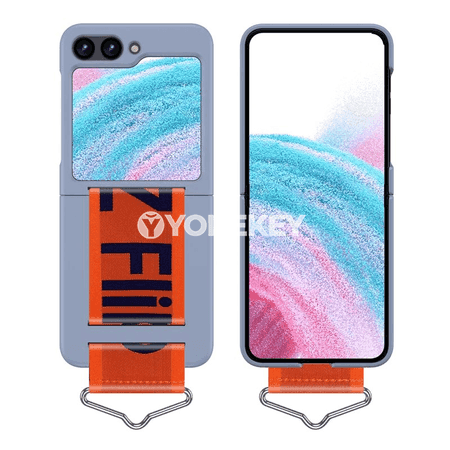 Samsung Z Flip 3/4/5 üçin bilekdäki saply silikon gapak