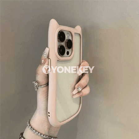 iPhone üçin düşnükli gap, gulak şekilli, zarba garşy