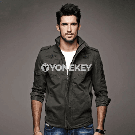 Erkekler üçin harby stil ýeňil kurtka, ýaz-güýz üçin, M-6XL