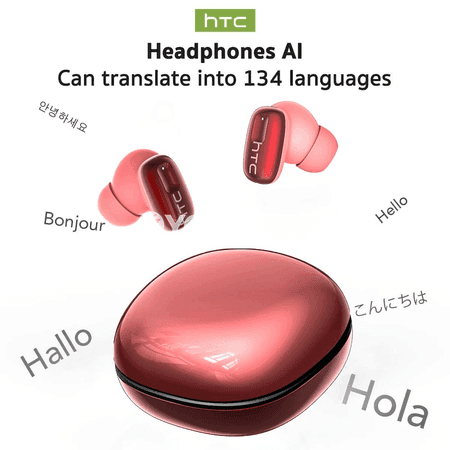 HTC NE75 AI terjimeçi gulaklyklar, simsiz Bluetooth, 3D ses