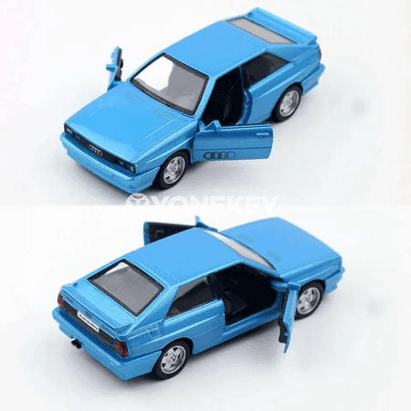 Audi Quattro metal model awtoulag oýunjak, 1:36, gapysy açylýan