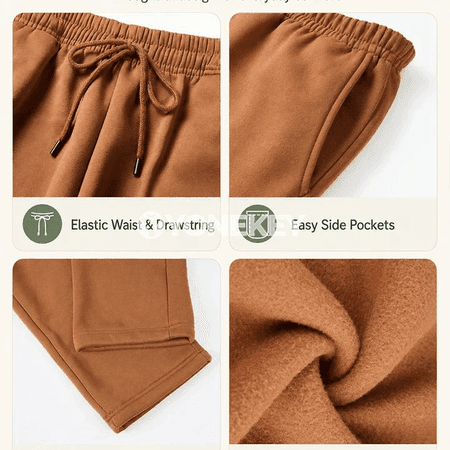 Erkekler üçin ýyly fleece sport balaklary, ýokary rahatlykly jübili model