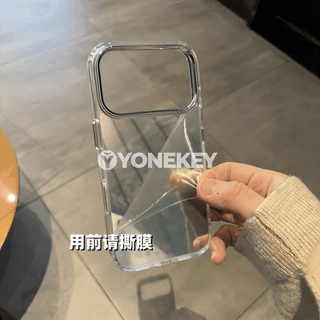 iPhone üçin aýna ýüzli akril gapak — zarbadan goragly, ýuka dizaýn
