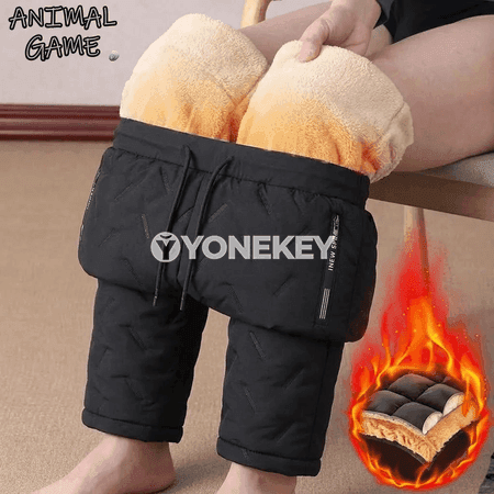 Erkekler üçin gyş ýyly sport balaklary, ýyly we ýel geçirmeýän jogger