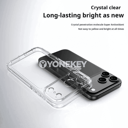 iPhone 17Air/17/17 Pro üçin transparent şokdan goragly gap